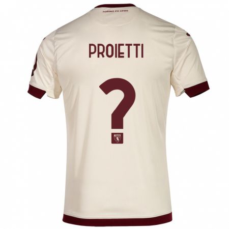 Kandiny Homme Maillot Riccardo Proietti #0 Champenois Tenues Extérieur 2023/24 T-Shirt