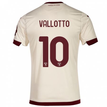 Kandiny Homme Maillot Greta Vallotto #10 Champenois Tenues Extérieur 2023/24 T-Shirt