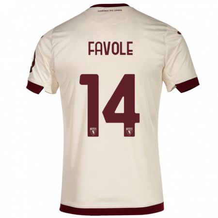 Kandiny Homme Maillot Annalisa Favole #14 Champenois Tenues Extérieur 2023/24 T-Shirt