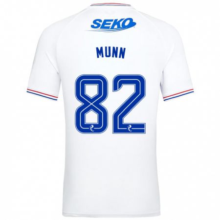 Kandiny Homme Maillot Mason Munn #82 Blanc Tenues Extérieur 2023/24 T-Shirt