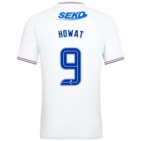 Kandiny Homme Maillot Kirsty Howat #9 Blanc Tenues Extérieur 2023/24 T-Shirt