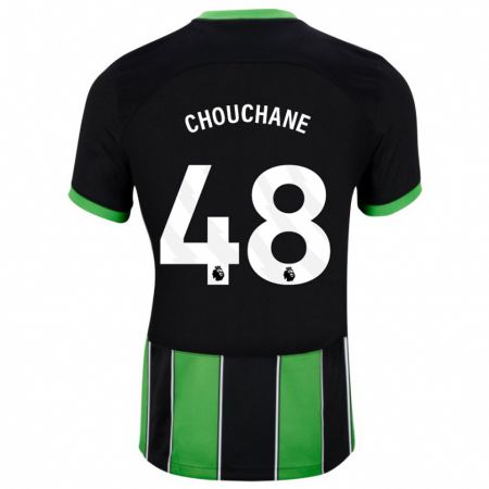 Kandiny Homme Maillot Samy Chouchane #48 Vert Noir Tenues Extérieur 2023/24 T-Shirt