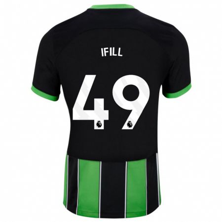 Kandiny Homme Maillot Marcus Ifill #49 Vert Noir Tenues Extérieur 2023/24 T-Shirt