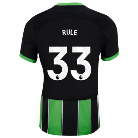 Kandiny Homme Maillot Charlize Jayde Rule #33 Vert Noir Tenues Extérieur 2023/24 T-Shirt