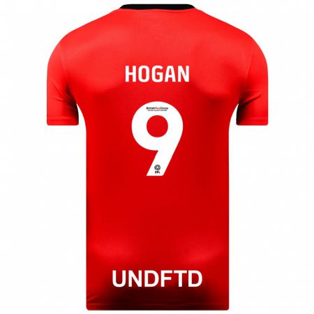 Kandiny Homme Maillot Scott Hogan #9 Rouge Tenues Extérieur 2023/24 T-Shirt