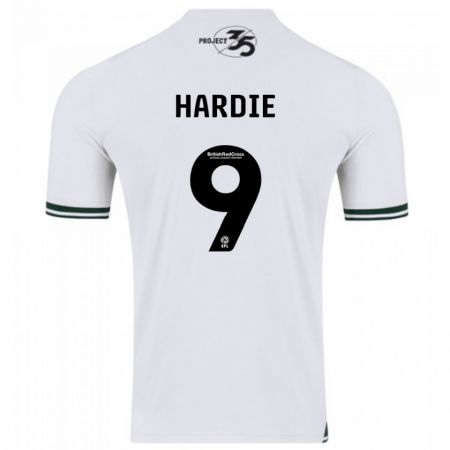 Kandiny Homme Maillot Ryan Hardie #9 Blanc Tenues Extérieur 2023/24 T-Shirt