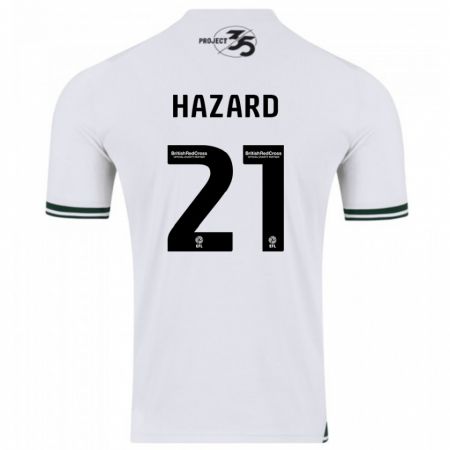 Kandiny Homme Maillot Conor Hazard #21 Blanc Tenues Extérieur 2023/24 T-Shirt