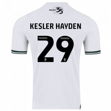 Kandiny Homme Maillot Kaine Kesler-Hayden #29 Blanc Tenues Extérieur 2023/24 T-Shirt