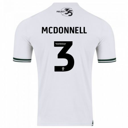 Kandiny Homme Maillot Rosie Mcdonnell #3 Blanc Tenues Extérieur 2023/24 T-Shirt