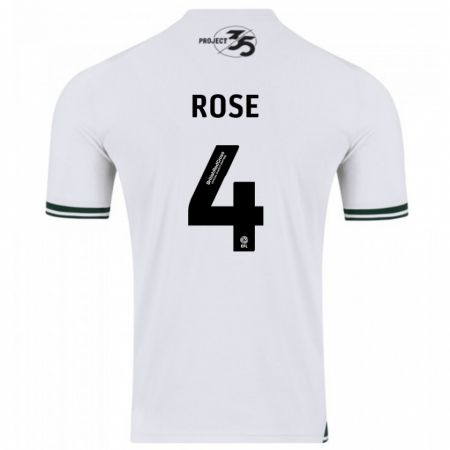 Kandiny Homme Maillot Jemma Rose #4 Blanc Tenues Extérieur 2023/24 T-Shirt