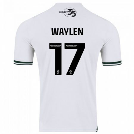 Kandiny Homme Maillot Libby Waylen #17 Blanc Tenues Extérieur 2023/24 T-Shirt