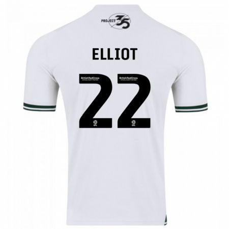 Kandiny Homme Maillot Emily Elliot #22 Blanc Tenues Extérieur 2023/24 T-Shirt