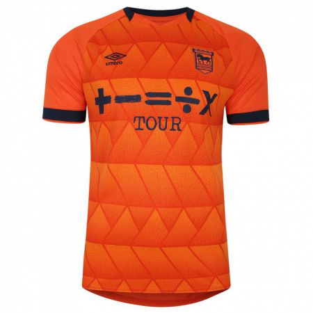 Kandiny Homme Maillot Connor O'reilly #0 Orange Tenues Extérieur 2023/24 T-Shirt