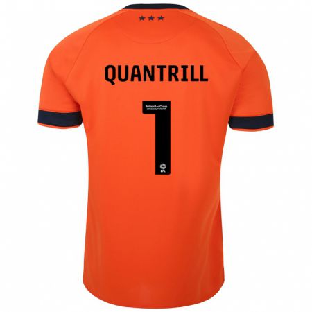 Kandiny Homme Maillot Sarah Quantrill #1 Orange Tenues Extérieur 2023/24 T-Shirt