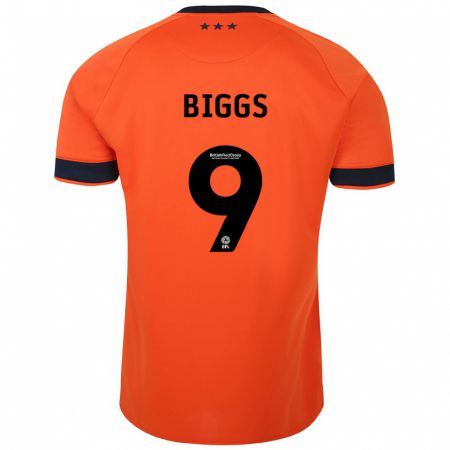 Kandiny Homme Maillot Maddie Biggs #9 Orange Tenues Extérieur 2023/24 T-Shirt