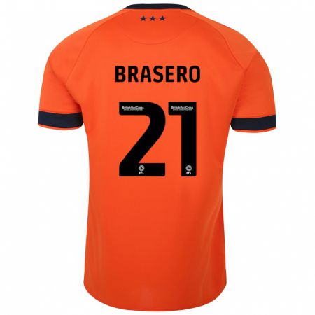 Kandiny Homme Maillot Sarah Brasero-Carreira #21 Orange Tenues Extérieur 2023/24 T-Shirt