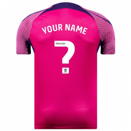 Kandiny Homme Maillot Votre Nom #0 Violet Tenues Extérieur 2023/24 T-Shirt