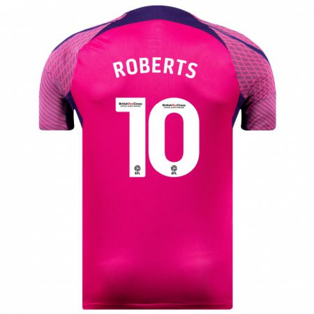 Kandiny Homme Maillot Patrick Roberts #10 Violet Tenues Extérieur 2023/24 T-Shirt