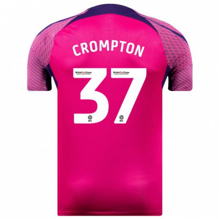 Kandiny Homme Maillot Ben Crompton #37 Violet Tenues Extérieur 2023/24 T-Shirt
