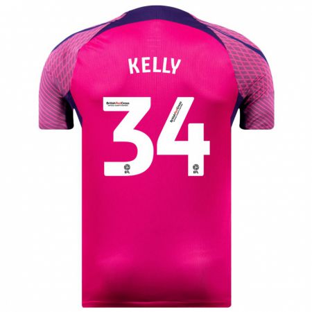Kandiny Homme Maillot Caden Kelly #34 Violet Tenues Extérieur 2023/24 T-Shirt