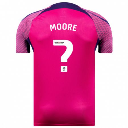 Kandiny Homme Maillot Ethan Moore #0 Violet Tenues Extérieur 2023/24 T-Shirt