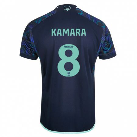 Kandiny Homme Maillot Glen Kamara #8 Bleu Tenues Extérieur 2023/24 T-Shirt