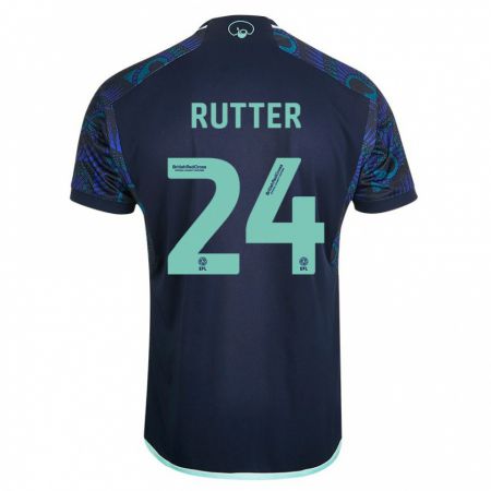 Kandiny Homme Maillot Georginio Rutter #24 Bleu Tenues Extérieur 2023/24 T-Shirt