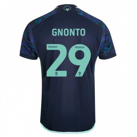 Kandiny Homme Maillot Wilfried Gnonto #29 Bleu Tenues Extérieur 2023/24 T-Shirt