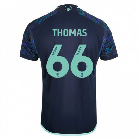 Kandiny Homme Maillot Luca Thomas #66 Bleu Tenues Extérieur 2023/24 T-Shirt