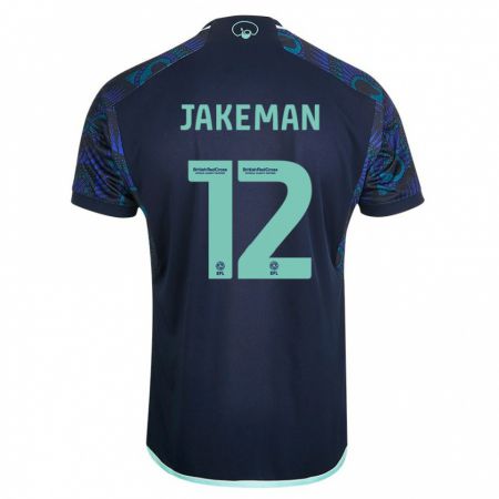 Kandiny Homme Maillot Harriet Jakeman #12 Bleu Tenues Extérieur 2023/24 T-Shirt