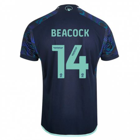 Kandiny Homme Maillot Molly Beacock #14 Bleu Tenues Extérieur 2023/24 T-Shirt