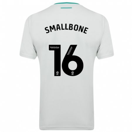 Kandiny Homme Maillot Will Smallbone #16 Blanc Tenues Extérieur 2023/24 T-Shirt