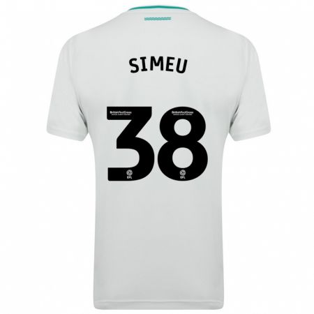 Kandiny Homme Maillot Dynel Simeu #38 Blanc Tenues Extérieur 2023/24 T-Shirt