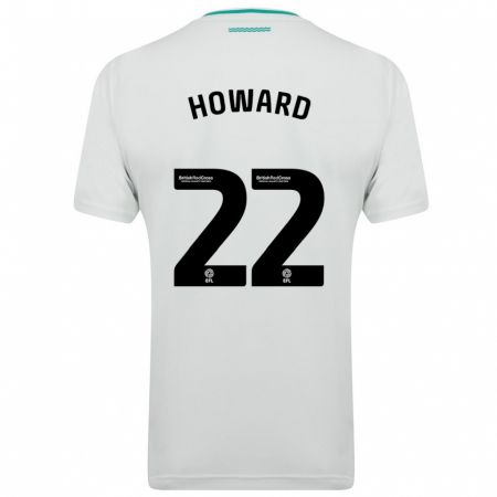 Kandiny Homme Maillot Bethany-May Howard #22 Blanc Tenues Extérieur 2023/24 T-Shirt