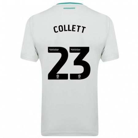 Kandiny Homme Maillot Megan Collett #23 Blanc Tenues Extérieur 2023/24 T-Shirt