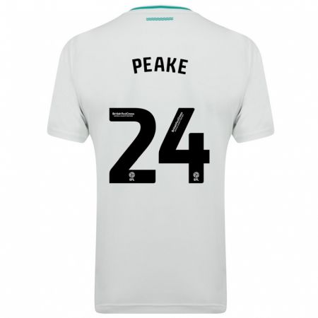 Kandiny Homme Maillot Paige Peake #24 Blanc Tenues Extérieur 2023/24 T-Shirt