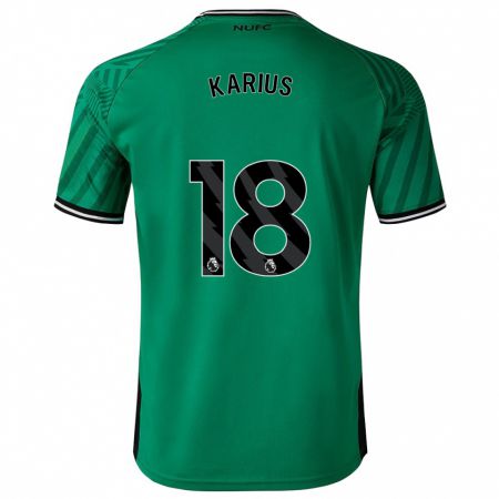Kandiny Homme Maillot Loris Karius #18 Vert Tenues Extérieur 2023/24 T-Shirt
