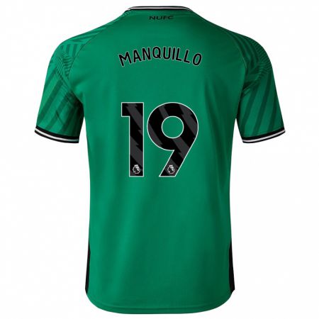Kandiny Homme Maillot Javier Manquillo #19 Vert Tenues Extérieur 2023/24 T-Shirt