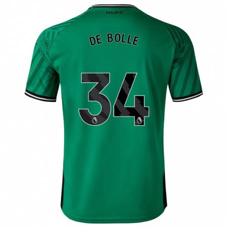 Kandiny Homme Maillot Lucas De Bolle #34 Vert Tenues Extérieur 2023/24 T-Shirt