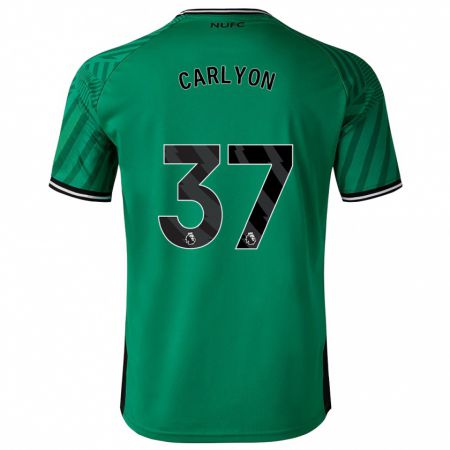 Kandiny Homme Maillot Nathan Carlyon #37 Vert Tenues Extérieur 2023/24 T-Shirt