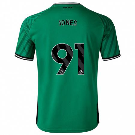 Kandiny Homme Maillot Tyler Jones #91 Vert Tenues Extérieur 2023/24 T-Shirt