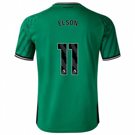 Kandiny Homme Maillot Kacie Elson #11 Vert Tenues Extérieur 2023/24 T-Shirt