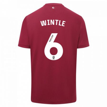 Kandiny Homme Maillot Ryan Wintle #6 Rouge Tenues Extérieur 2023/24 T-Shirt