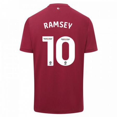 Kandiny Homme Maillot Aaron Ramsey #10 Rouge Tenues Extérieur 2023/24 T-Shirt