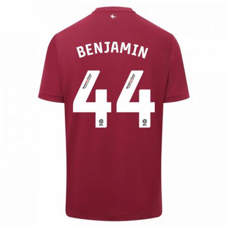 Kandiny Homme Maillot Xavier Benjamin #44 Rouge Tenues Extérieur 2023/24 T-Shirt