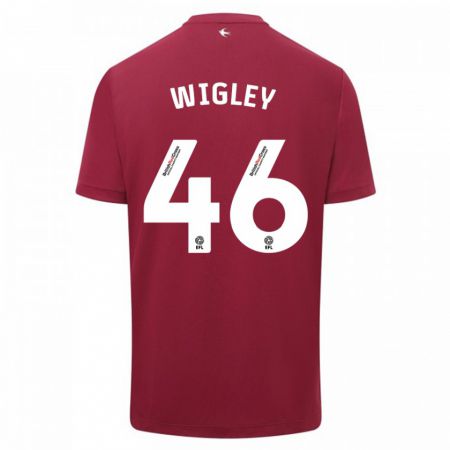 Kandiny Homme Maillot Morgan Wigley #46 Rouge Tenues Extérieur 2023/24 T-Shirt