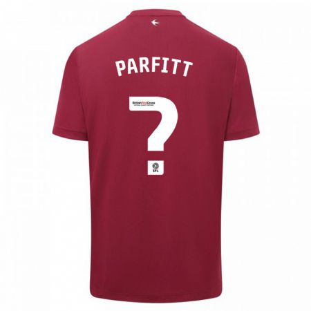 Kandiny Homme Maillot T-Jay Parfitt #0 Rouge Tenues Extérieur 2023/24 T-Shirt