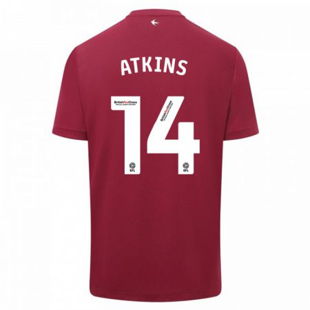 Kandiny Homme Maillot Zoe Atkins #14 Rouge Tenues Extérieur 2023/24 T-Shirt