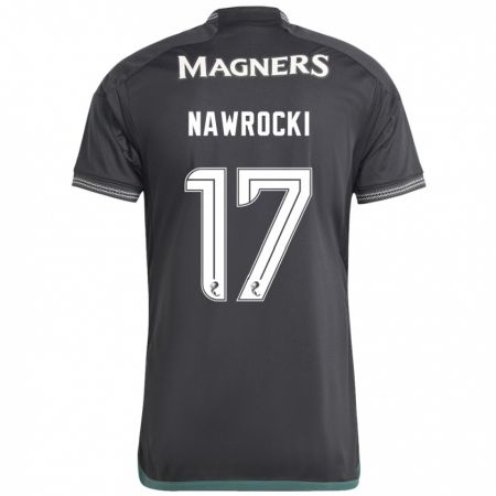Kandiny Homme Maillot Maik Nawrocki #17 Noir Tenues Extérieur 2023/24 T-Shirt