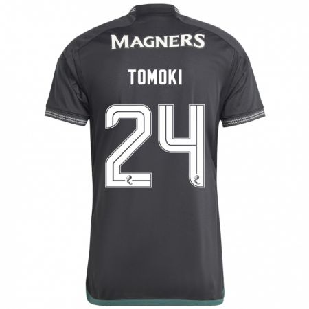 Kandiny Homme Maillot Tomoki Iwata #24 Noir Tenues Extérieur 2023/24 T-Shirt